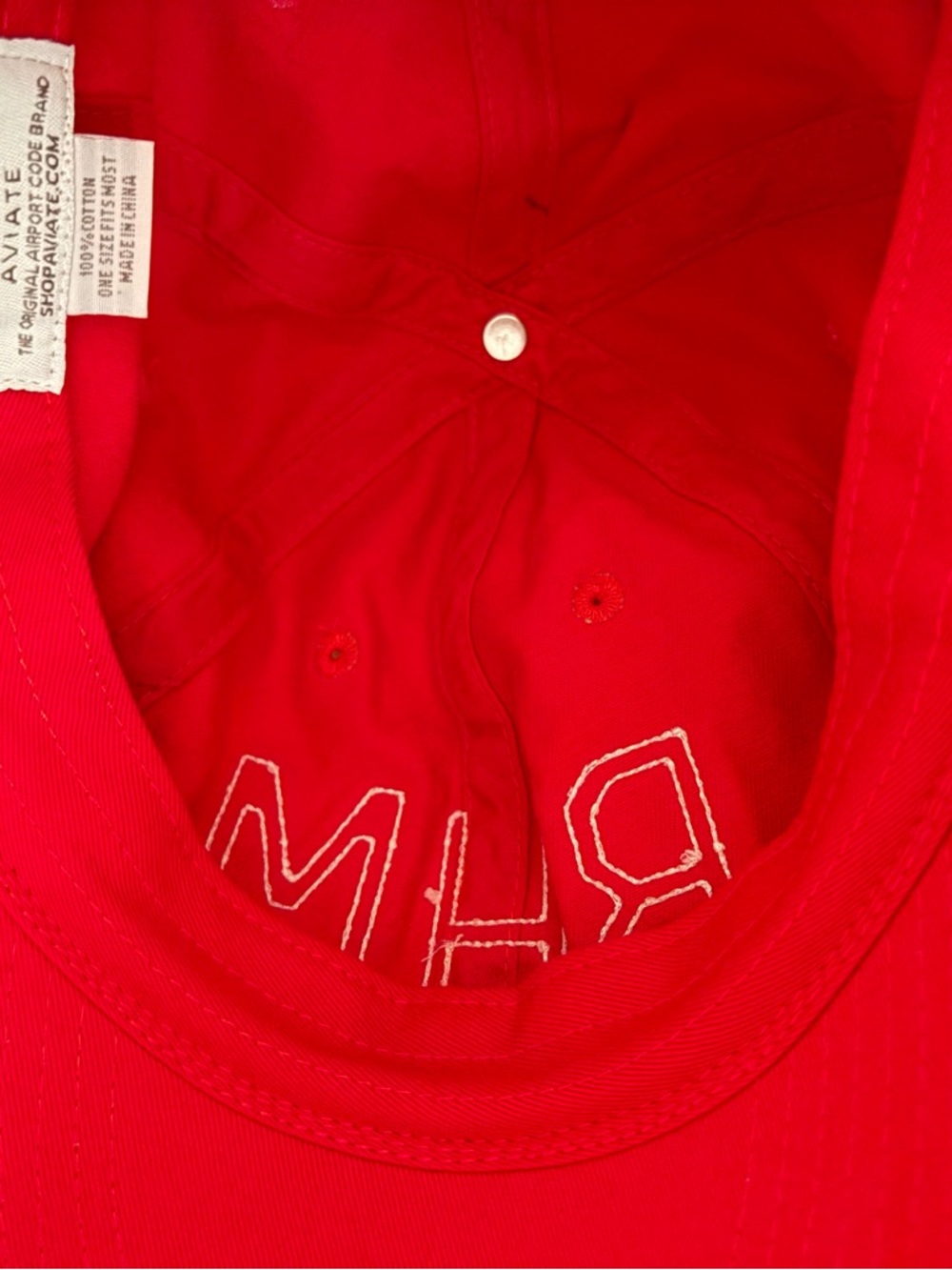 Red BHM Aviate hat - Picture 3 of 3